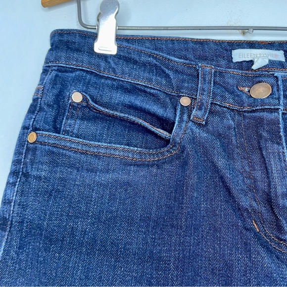 Eileen Fisher Petite Skinny Jeans Women’s Small Stretch Denim Mid Rise Dark Wash - Picture 5 of 10